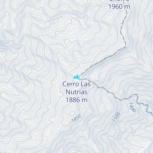 Map of Cerro Las Nutrias