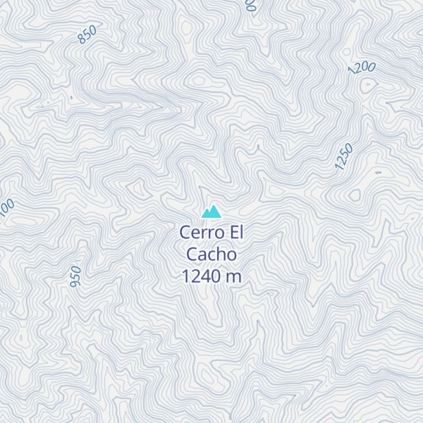 Map of Cerro El Cacho