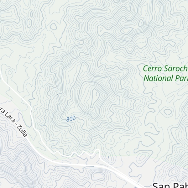 Map of Cerro Pinea
