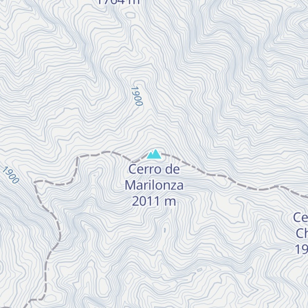 Map of Cerro de Marilonza