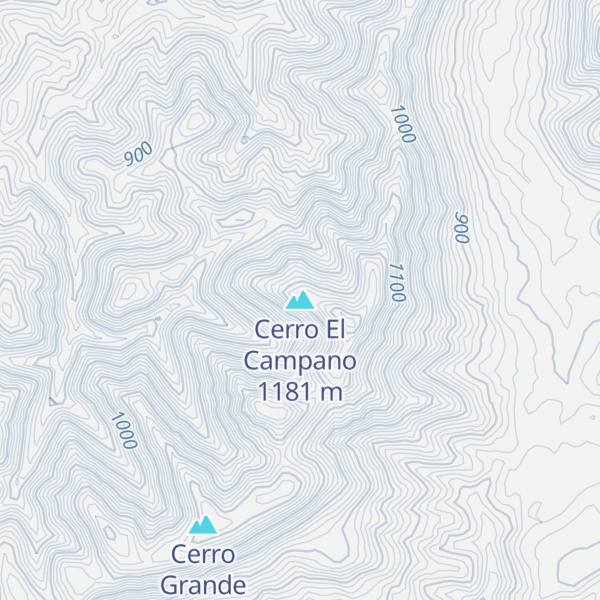 Map of Cerro El Campano