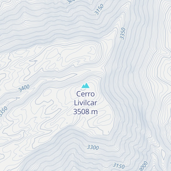 Map of Cerro Livilcar