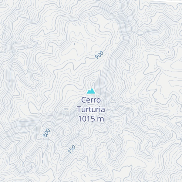 Map of Cerro Turturia