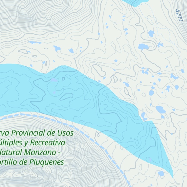 Map of Cerro Tupungalito o Bravard