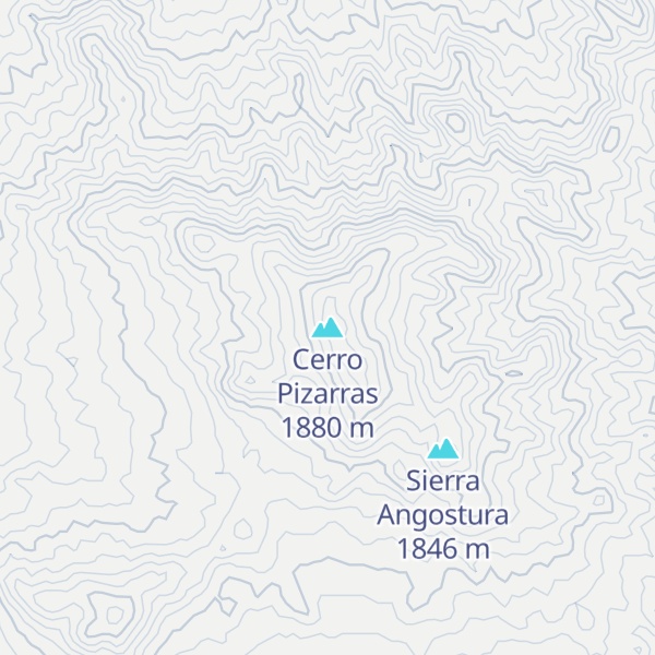 Map of Cerro Pizarras