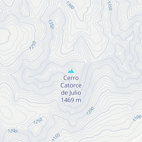Map of Cerro Catorce de Julio