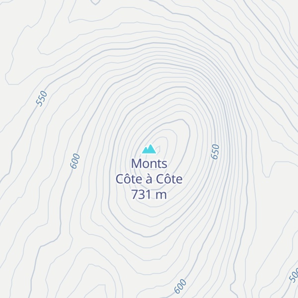 Map of Monts Côte à Côte