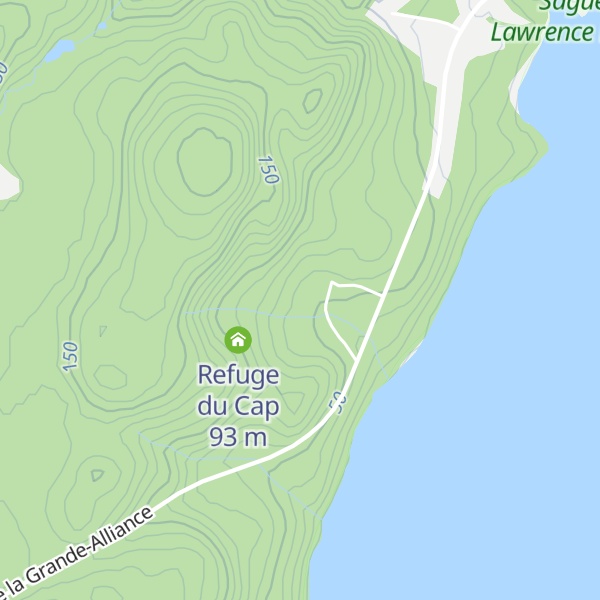 Map of Refuge de la Pointe