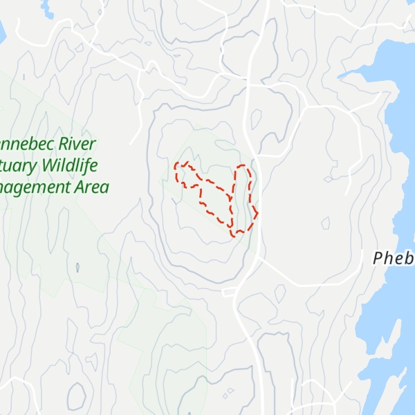 Map of Higgins Mountain