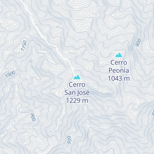 Map of Cerro San José