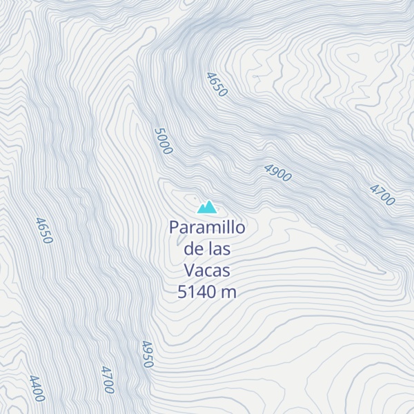 Map of Paramillo de las Vacas