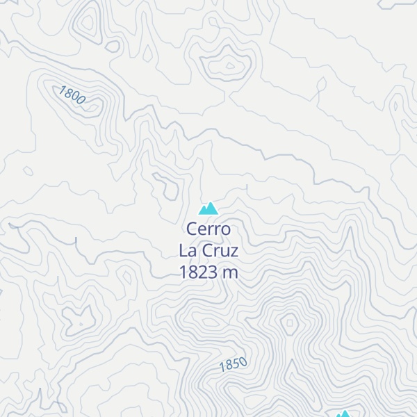 Map of Cerro La Cruz