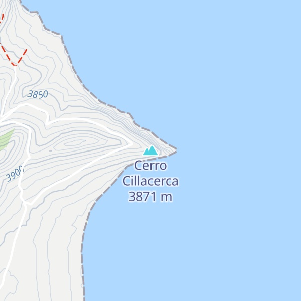 Map of Cerro Cillacerca