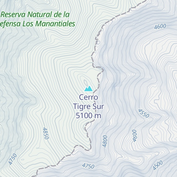 Map of Cerro Tigre Sur