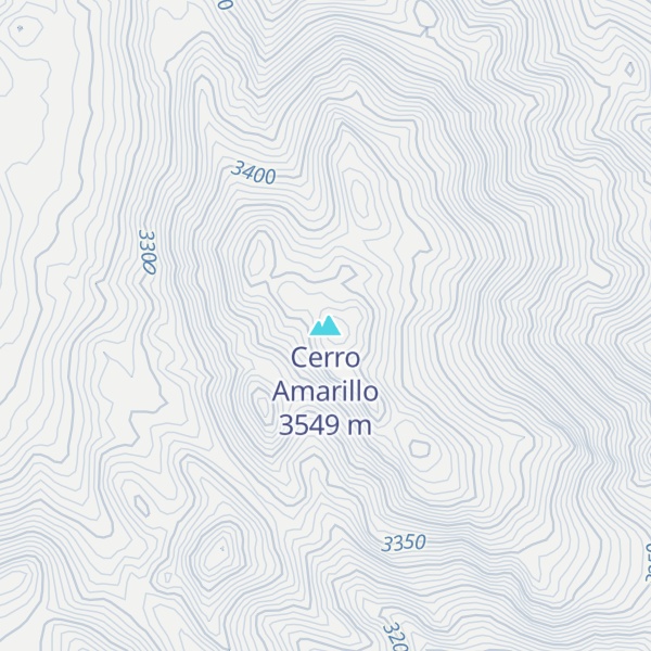 Map of Cerro Amarillo