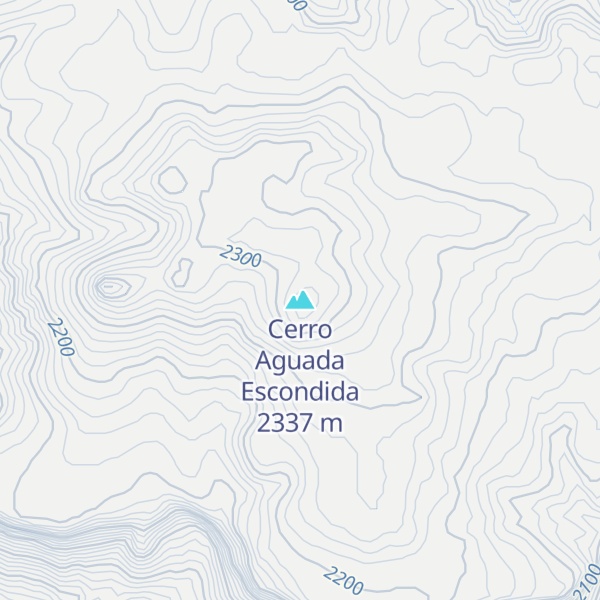Map of Cerro Aguada Escondida