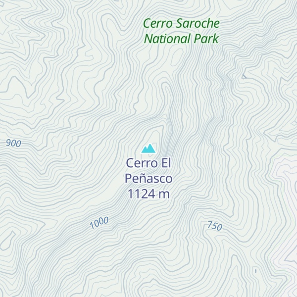 Map of Cerro El Peñasco