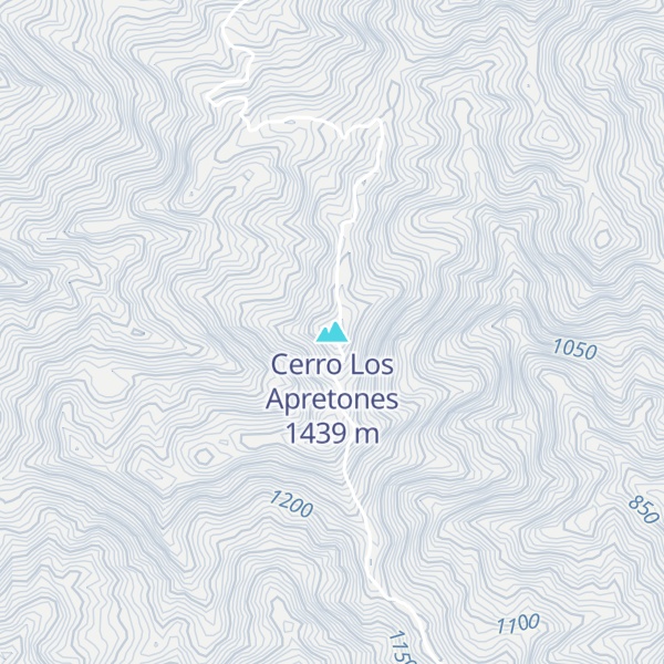 Map of Cerro Los Apretones