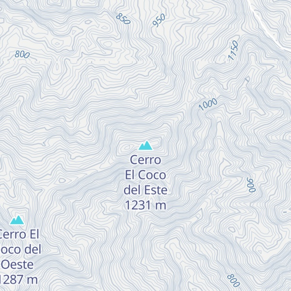 Map of Cerro El Coco del Este