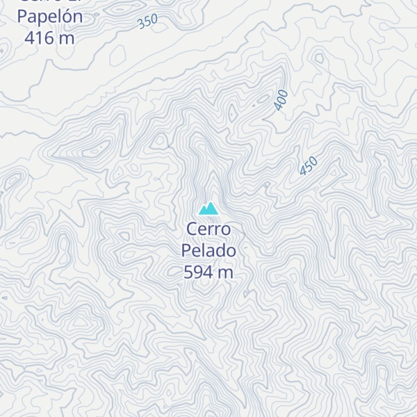 Map of Cerro Pelado