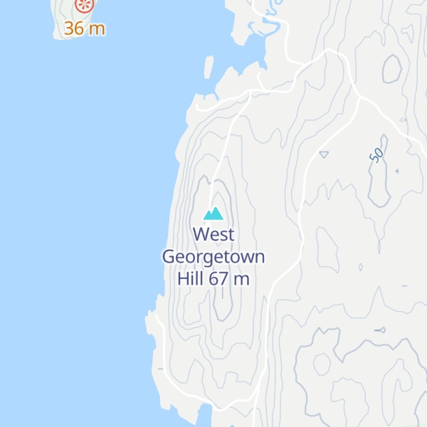 Map of West Georgetown Hill
