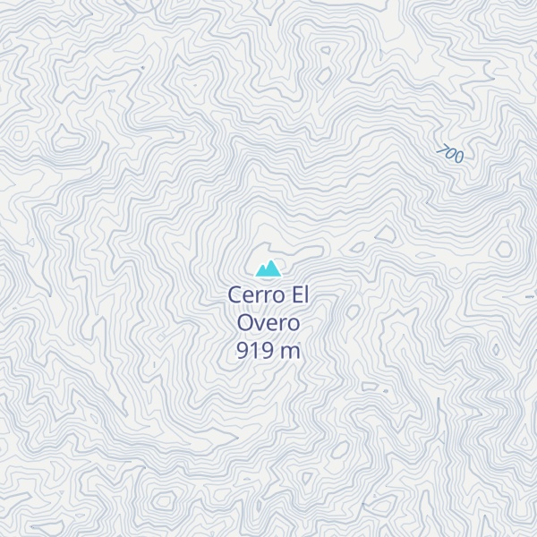 Map of Cerro El Overo