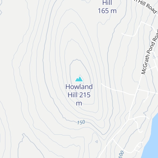 Map of Howland Hill