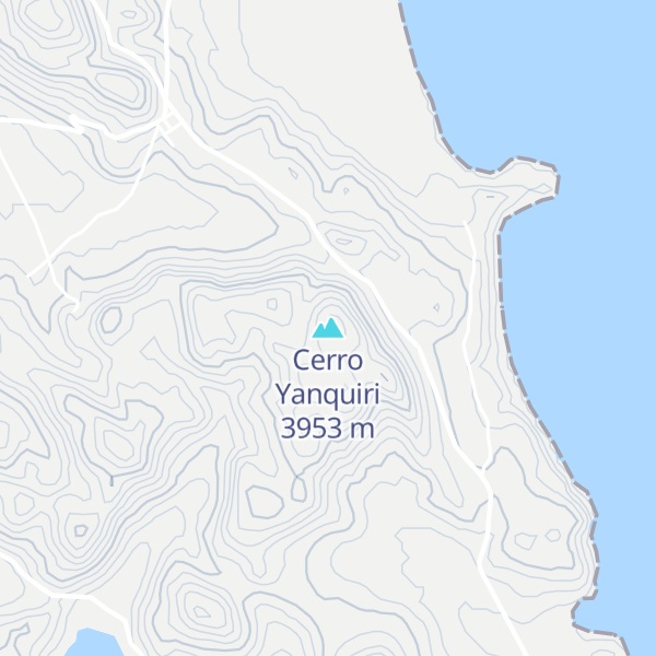 Map of Cerro Yanquiri