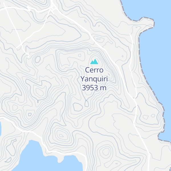 Map of Cerro Caracamani