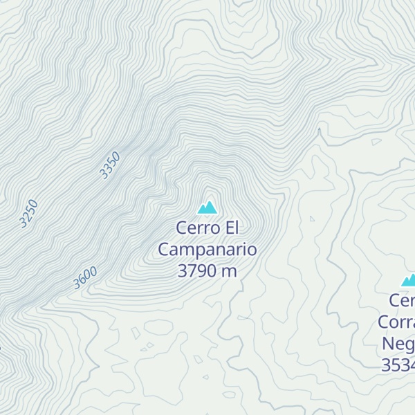 Map of Cerro El Campanario