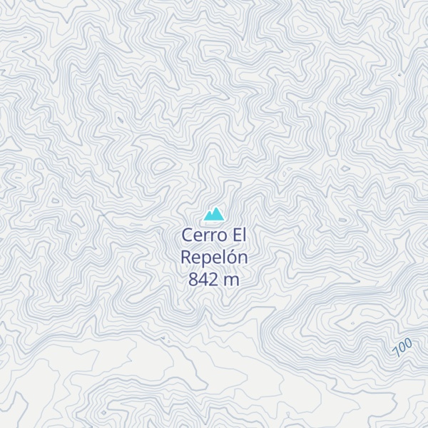 Map of Cerro El Repelón