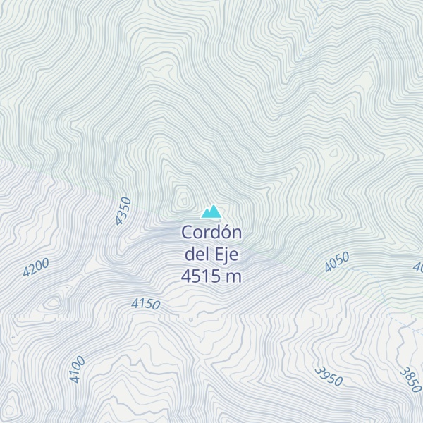 Map of Cordón del Eje