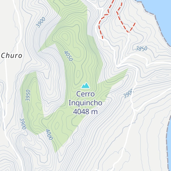 Map of Cerro Inquincho