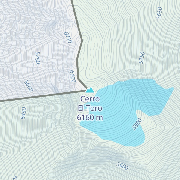 Map of Cerro El Toro