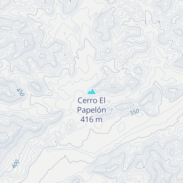 Map of Cerro El Papelón