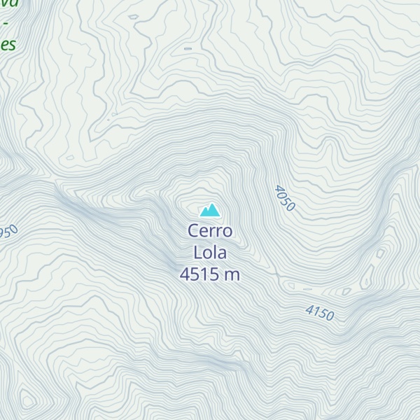 Map of Cerro Lola