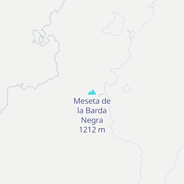 Map of Meseta de la Barda Negra