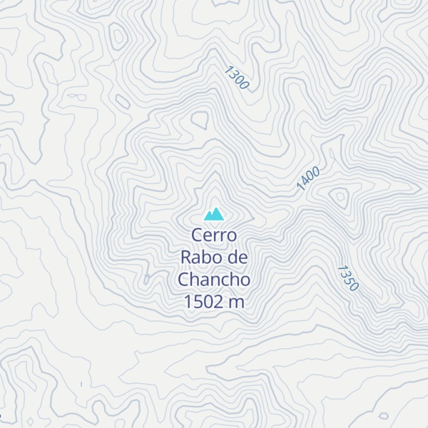 Map of Cerro Rabo de Chancho