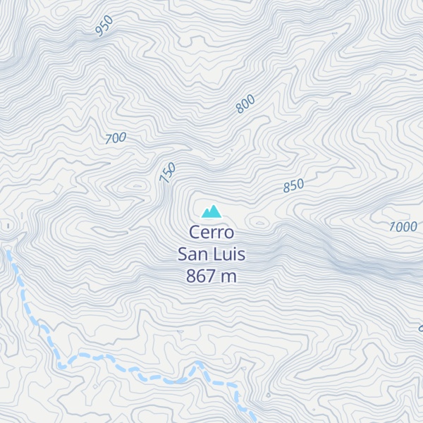 Map of Cerro San Luis