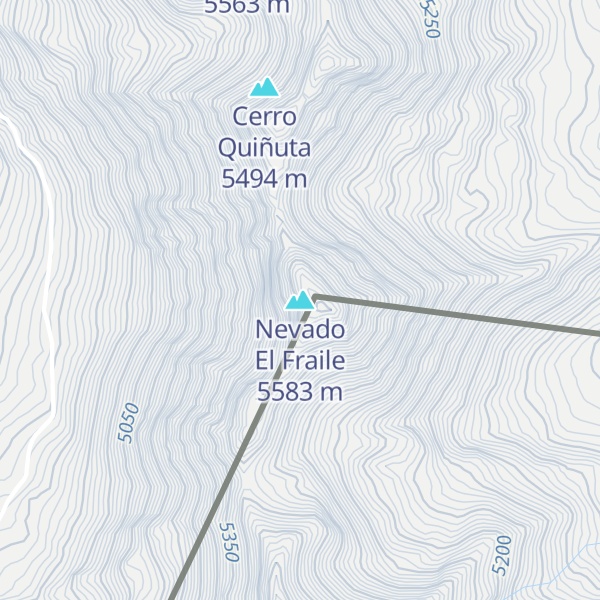 Map of Nevado El Fraile