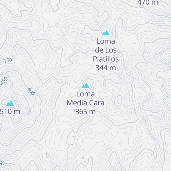 Map of Loma Media Cara