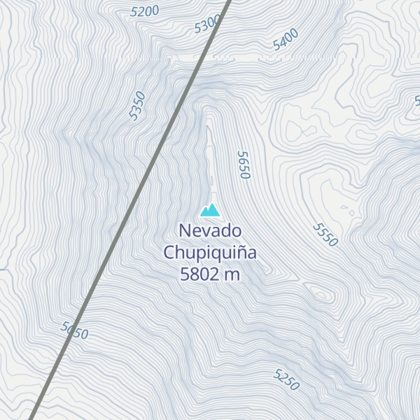 Map of Nevado Chupiquiña