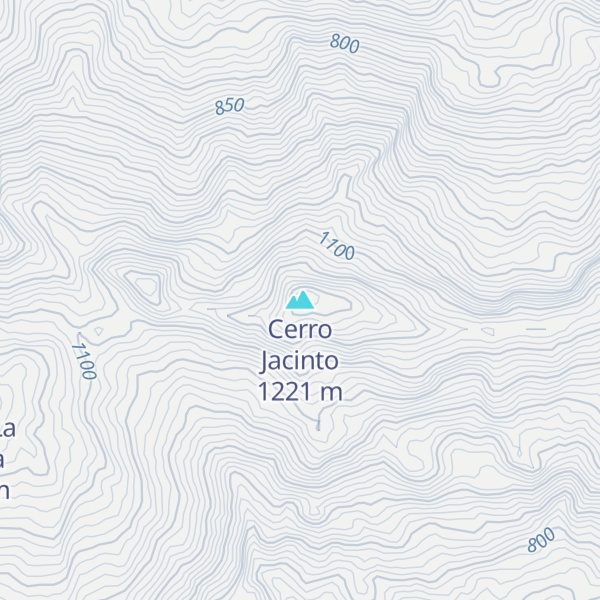 Map of Cerro Jacinto