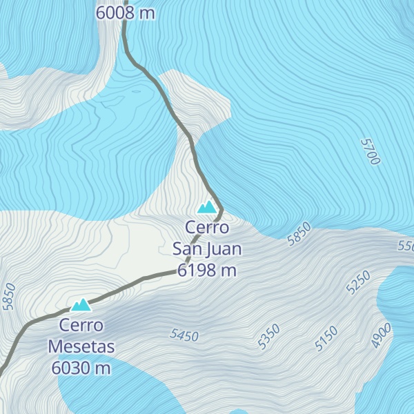 Map of Cerro San Juan