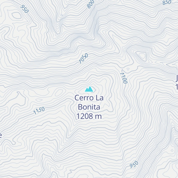 Map of Cerro La Bonita