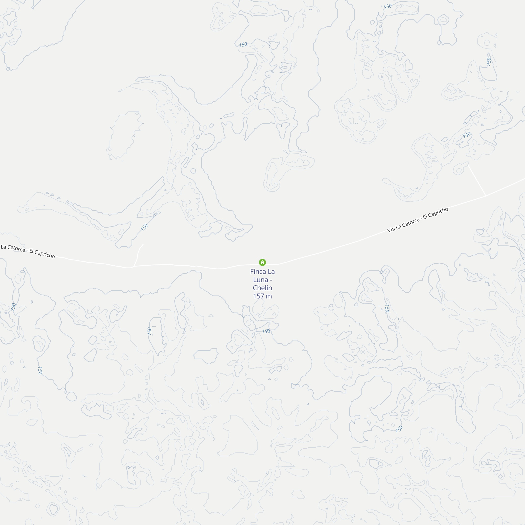 Finca La Luna - Chelin map
