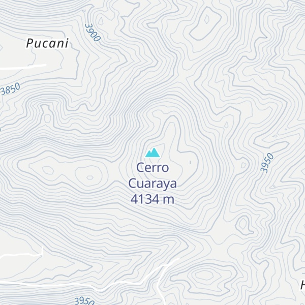 Map of Cerro Cuaraya