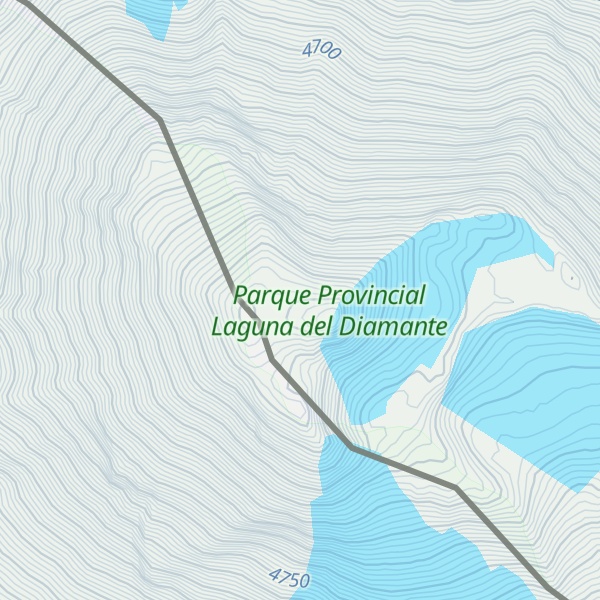 Map of Volcán Maipo