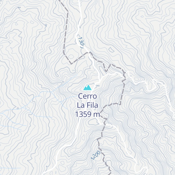 Map of Cerro La Fila
