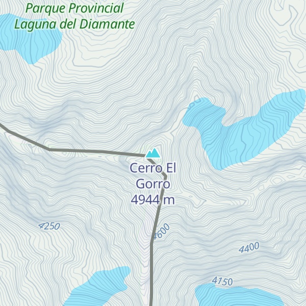 Map of Cerro El Gorro